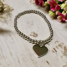 Load image into Gallery viewer, Engraved elastic bead bracelet