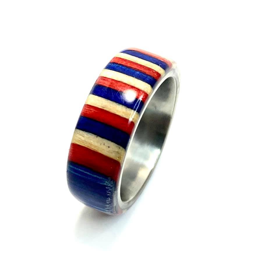 Red White and Blue Birchwood – Freedom Ringz
