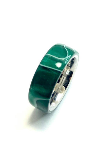 Acrylic Ring | Green Flame Ring