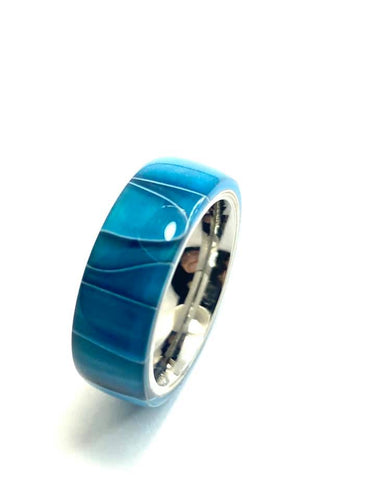 Acrylic Ring | Blue Flame Ring